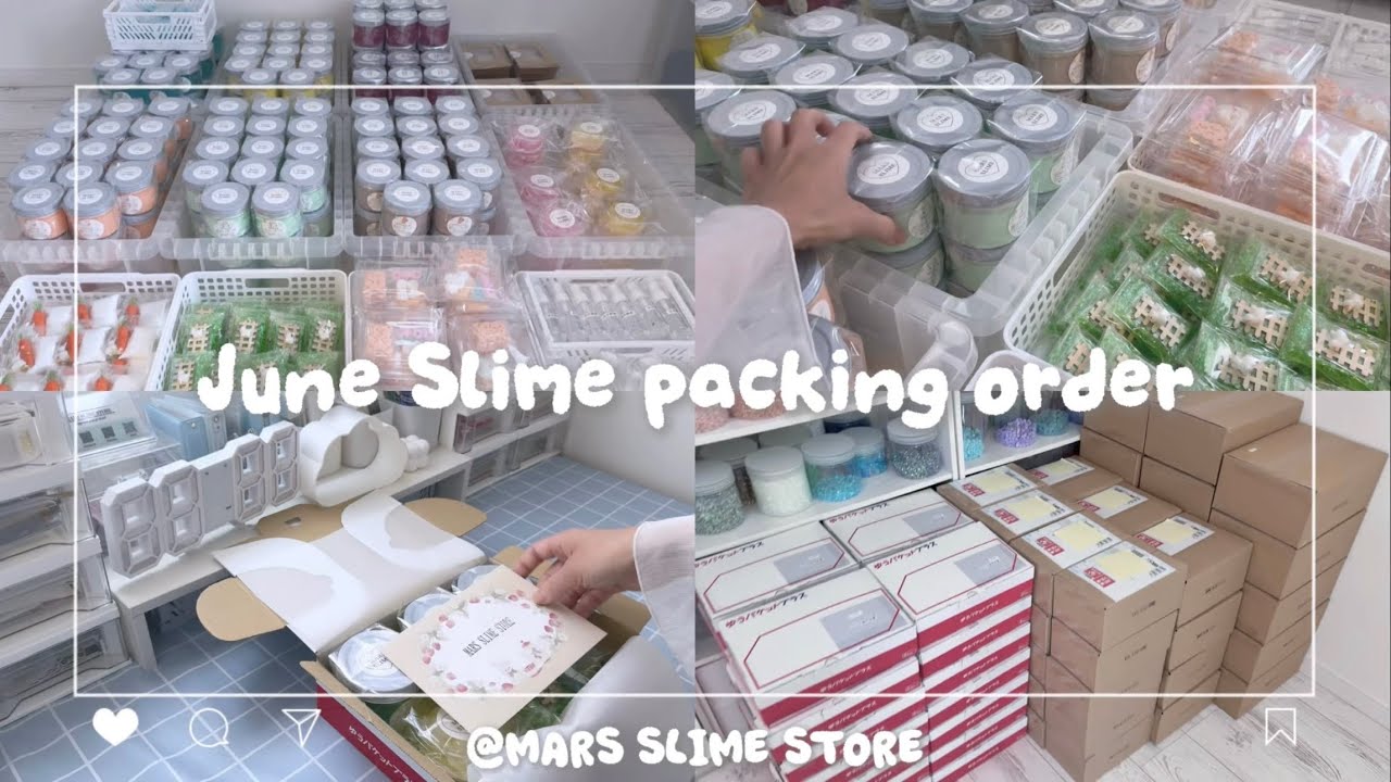‪꒰  梱包ASMR  ꒱‬ 箱詰め梱包作業 June Slime ໒꒱