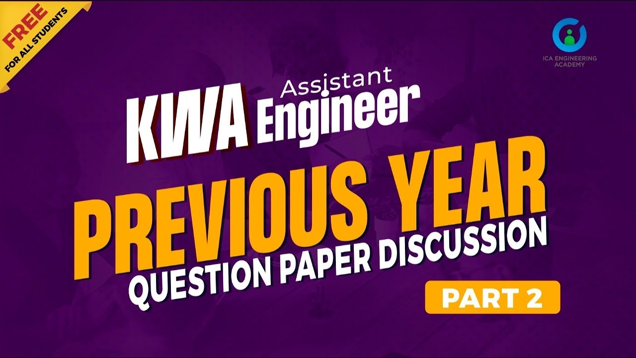 KWA ASSISTANT ENGINEER | PREVIOUS YEAR QUESTION PAPER DISCUSSION | PART 2 | CIVIL | MECHANICAL