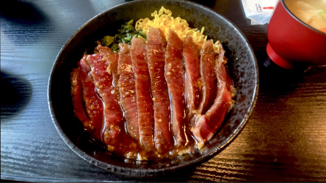 阿蘇あか牛ステーキ丼も美味いが高菜めしもしびれる「めしのやまいち」でめしざんまい【熊本県阿蘇市内牧】