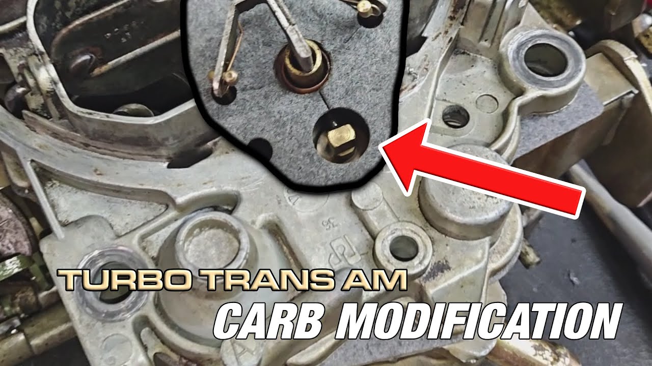 Carburetor Modification for my Turbo Trans Am (Rochester)