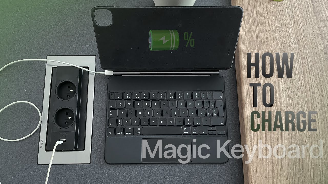 Как зарядить клавиатуру Magic Keyboard для iPad