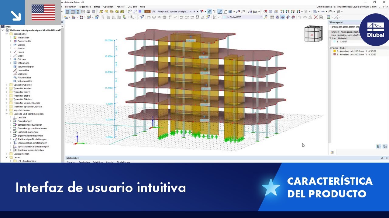 [EN] Interfaz de usuario intuitiva de RFEM 6 / RSTAB 9