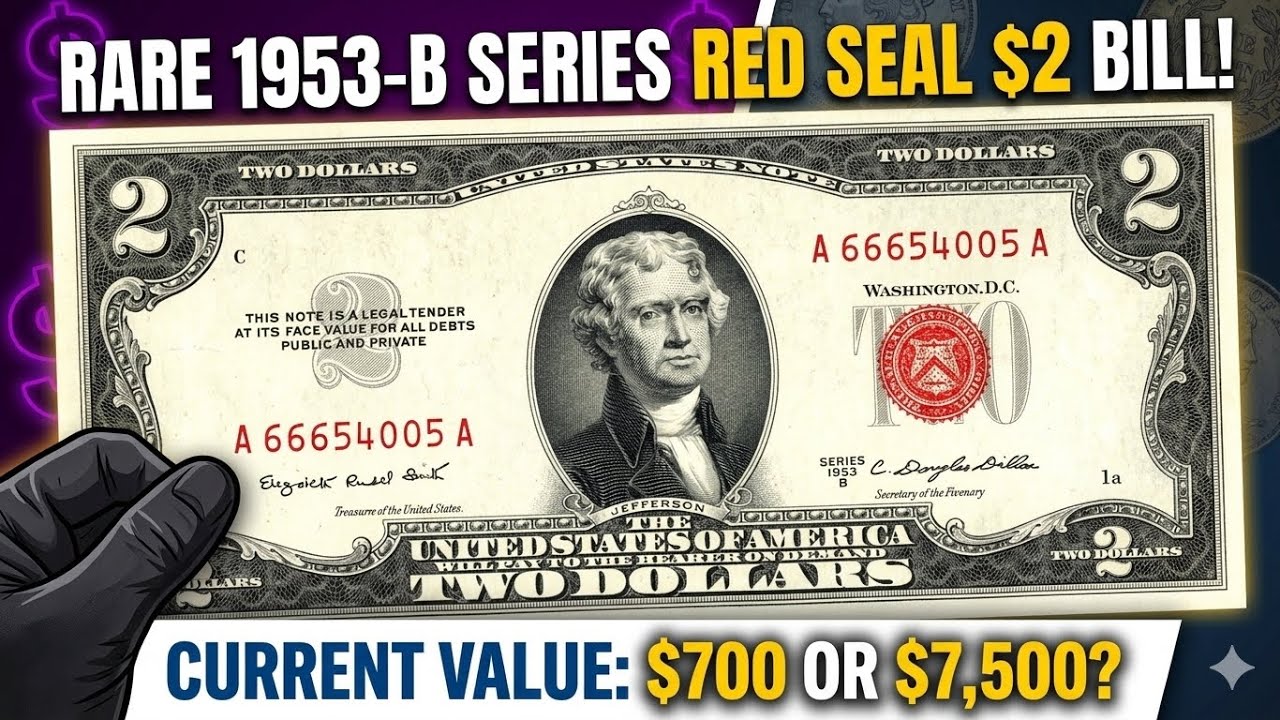 RARE 1953 RED SEAL $2 BILL WORTH BIG MONEY?!