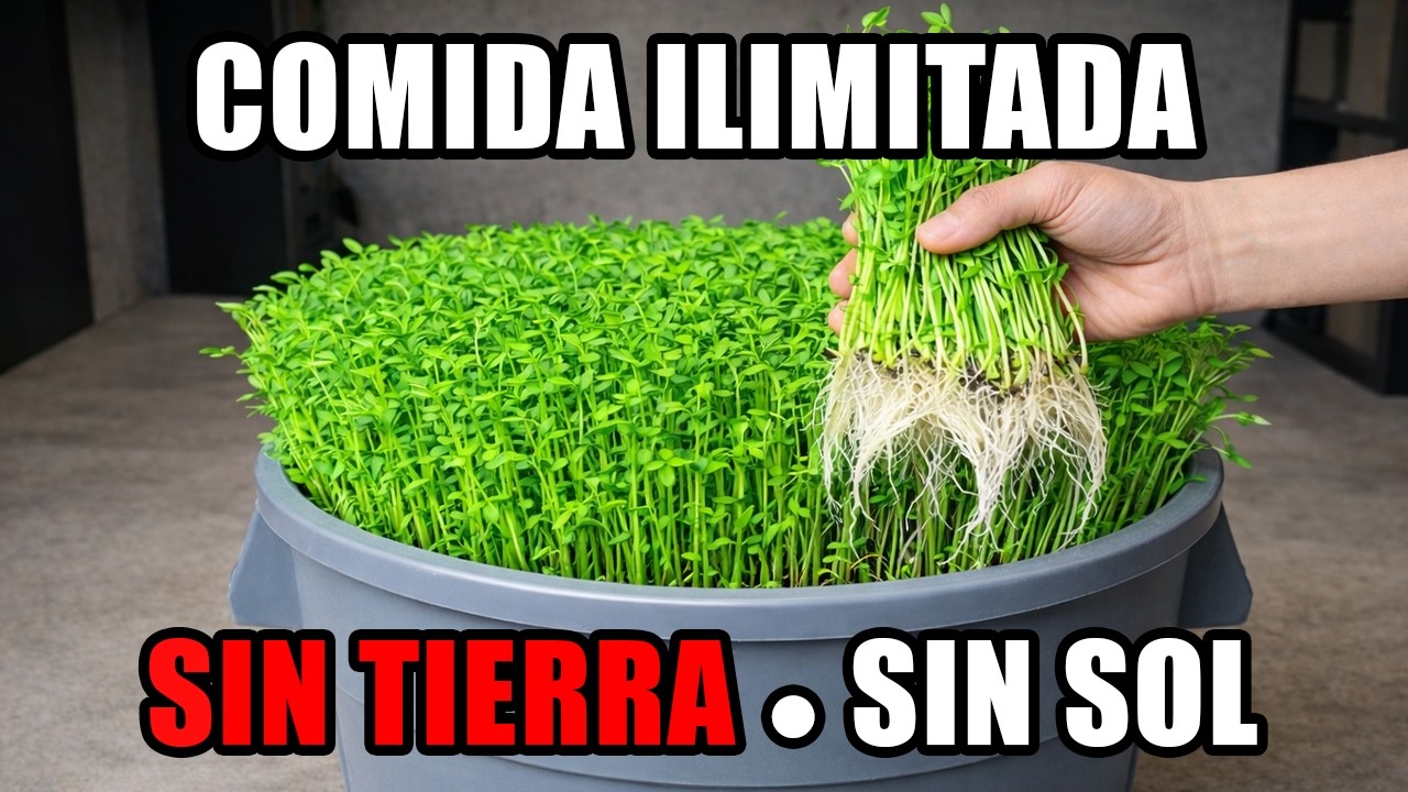 Microgreens Ilimitados Desde Un Bote De Basura: Configuración En Solo 5 Minutos, Sin Tierra, Sin Sol