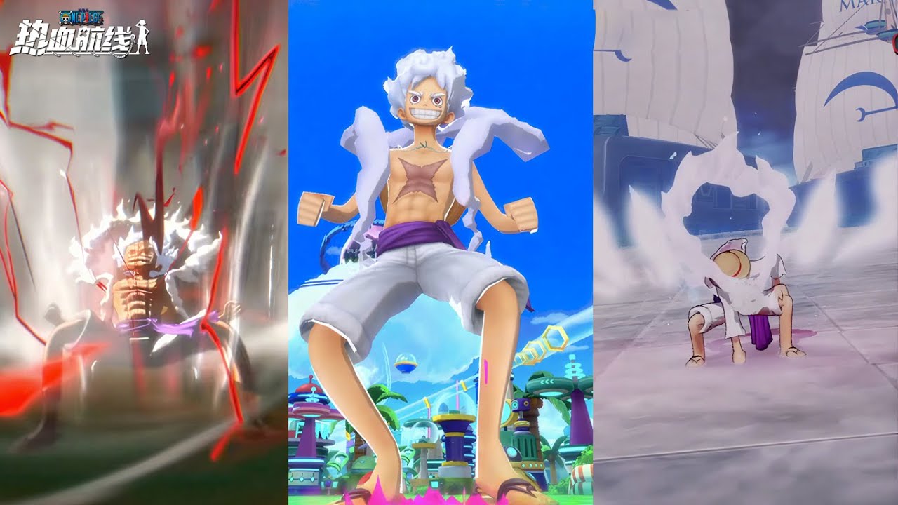 One Piece Fighting Path Nika In Other Games ونبيس فايتنغ باث حركات لوفي نيكا المحرك 5 في العاب اخرى😲