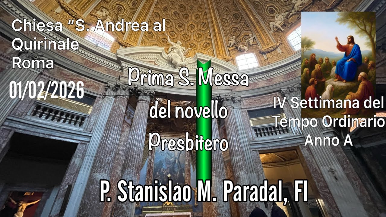 Roma, Chiesa S. Andrea a Quirinale, 1 febb. ‘26. Prima Messa di P. Stanislao M. Paradal, FI