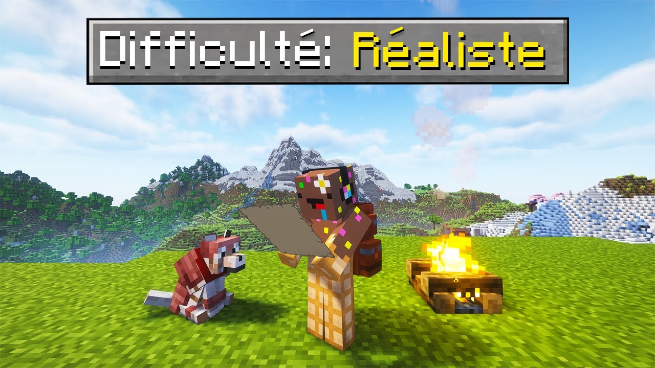 J'ai cr&eacute;&eacute; le Minecraft le plus R&Eacute;ALISTE avec 12 mods..