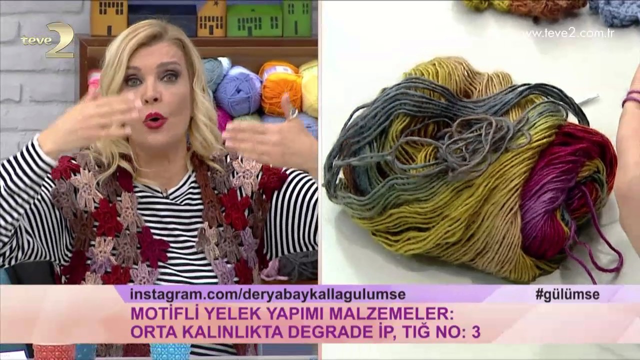 Derya Baykal'la Gülümse: Motifli Yelek Yapımı