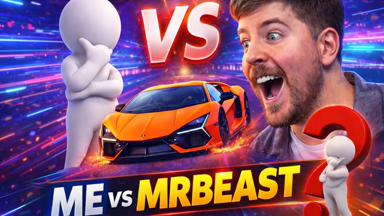 ME vs MRBEAST 🔥 First Ever Car Race