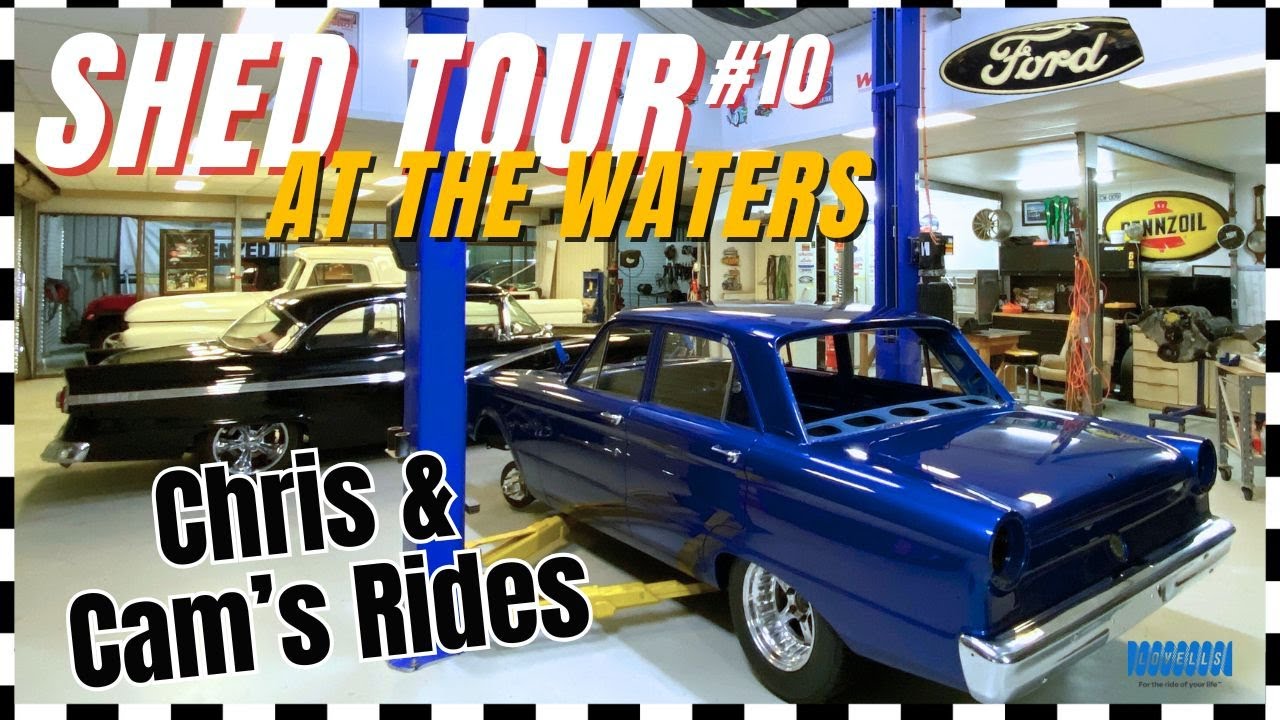 Chris Waters Shed Tour. What is Cam Waters building with his dad? Featuring Past & Present Builds