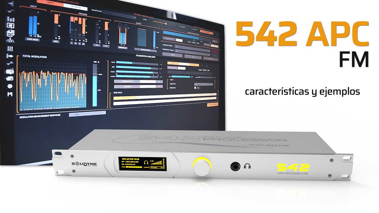 Procesador de audio para FM Solidyne 542APC - Características y ventajas
