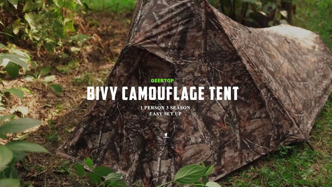 Best 1 Person 3 Season Bivy Tent For Hiking, Hunting, Wild Camping #geertop