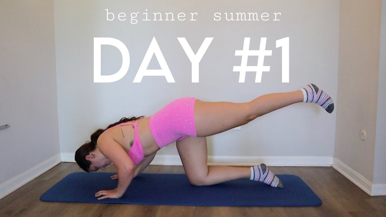 Day #1 Beginner Summer 30 Day Workout Challenge - Full Body 20 Mins At Home No Equipment