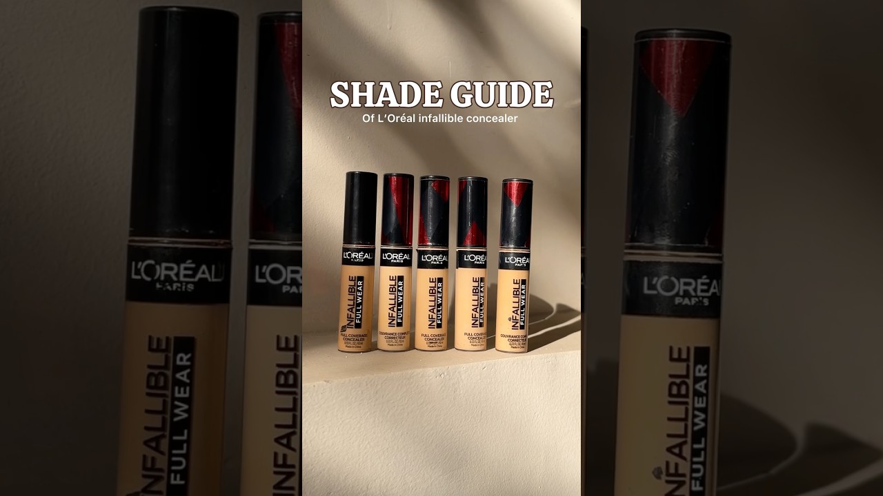 L&rsquo;Or&eacute;al Infallible Full Wear Concealer Shade Guide for Indian Skin #shorts