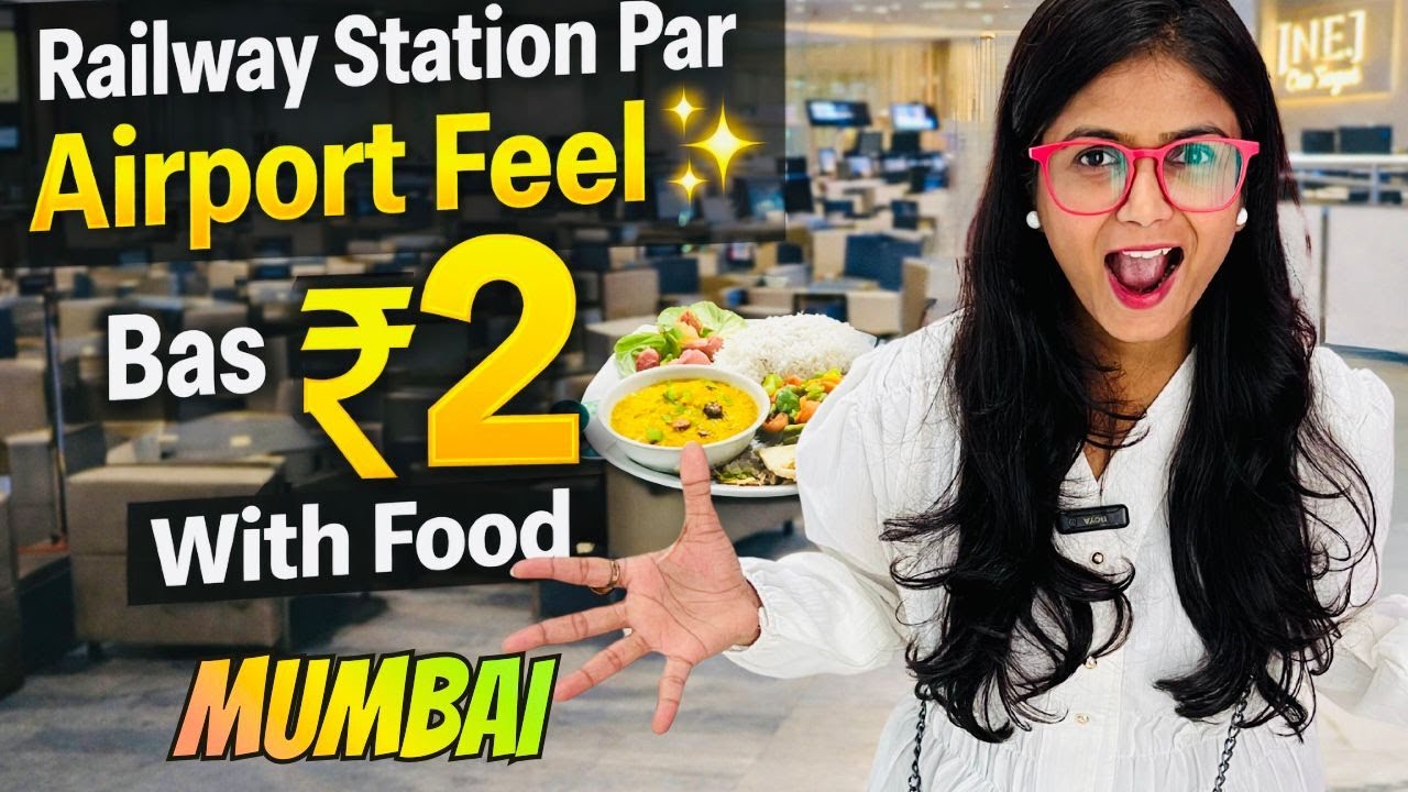 Most Luxurious Railway Lounge With Unlimited Food | Irctc Waiting Lounge | Inej Lounge Mumbai