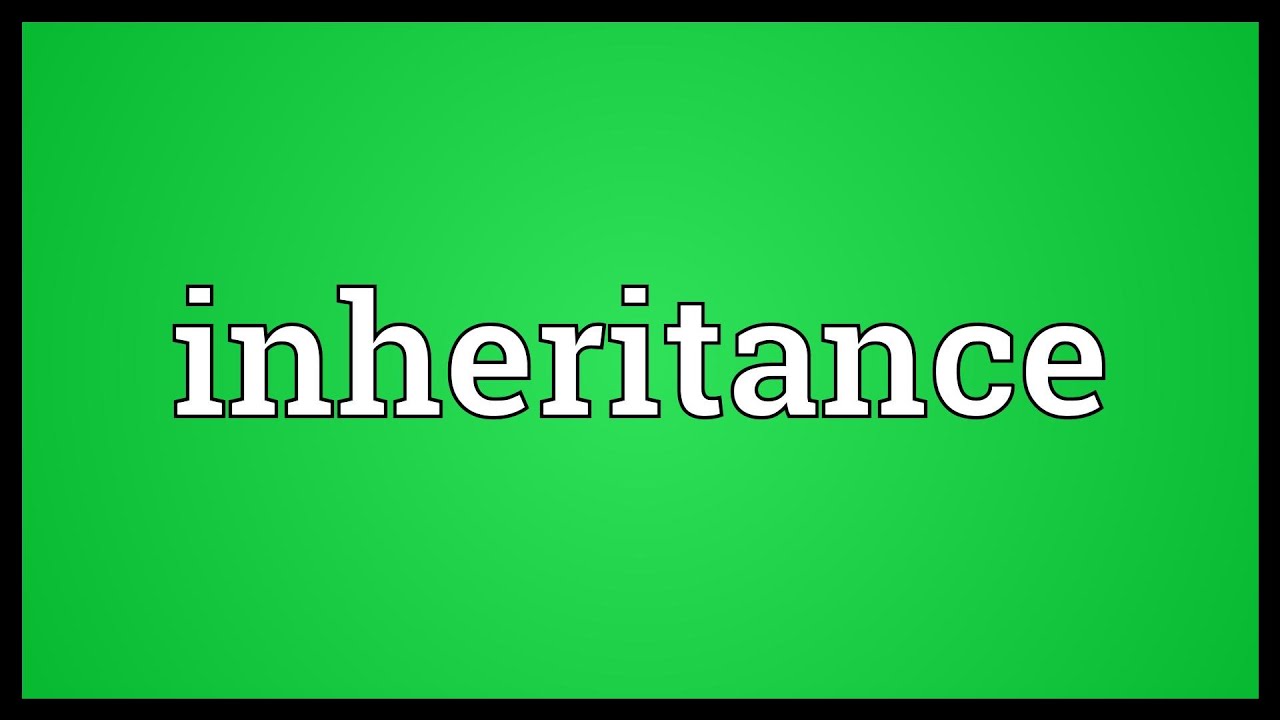 Inheritance Meaning
