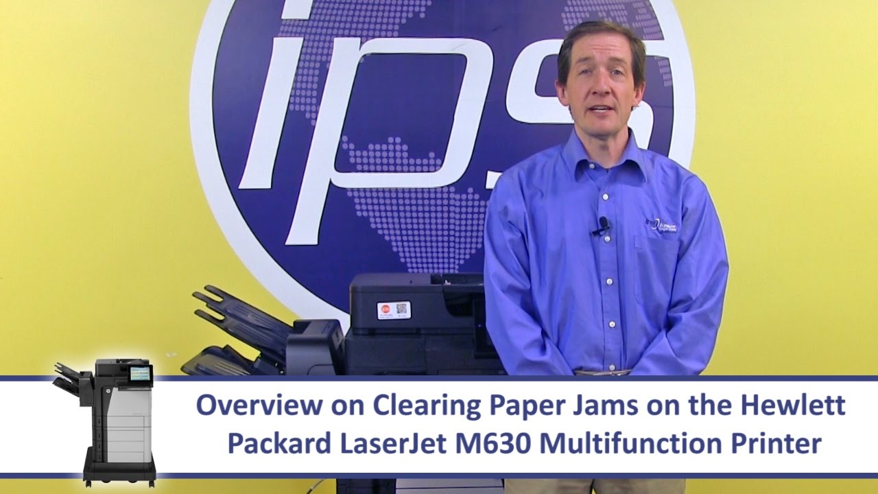 HP M630 - Clearing Paper Jams including the ADF