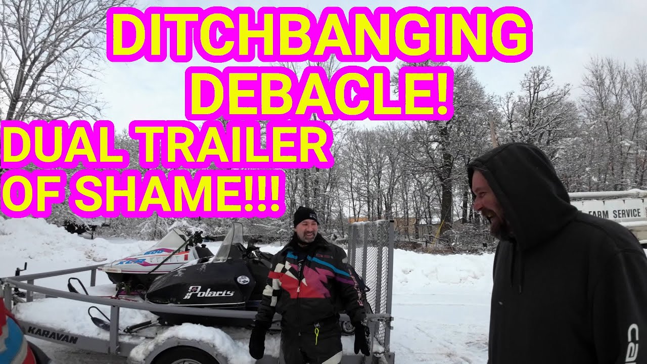 Катастрофа на снегоходе! Поездка на винтажном снегоходе не задалась! Polaris Ultra Triple TX340 TXL