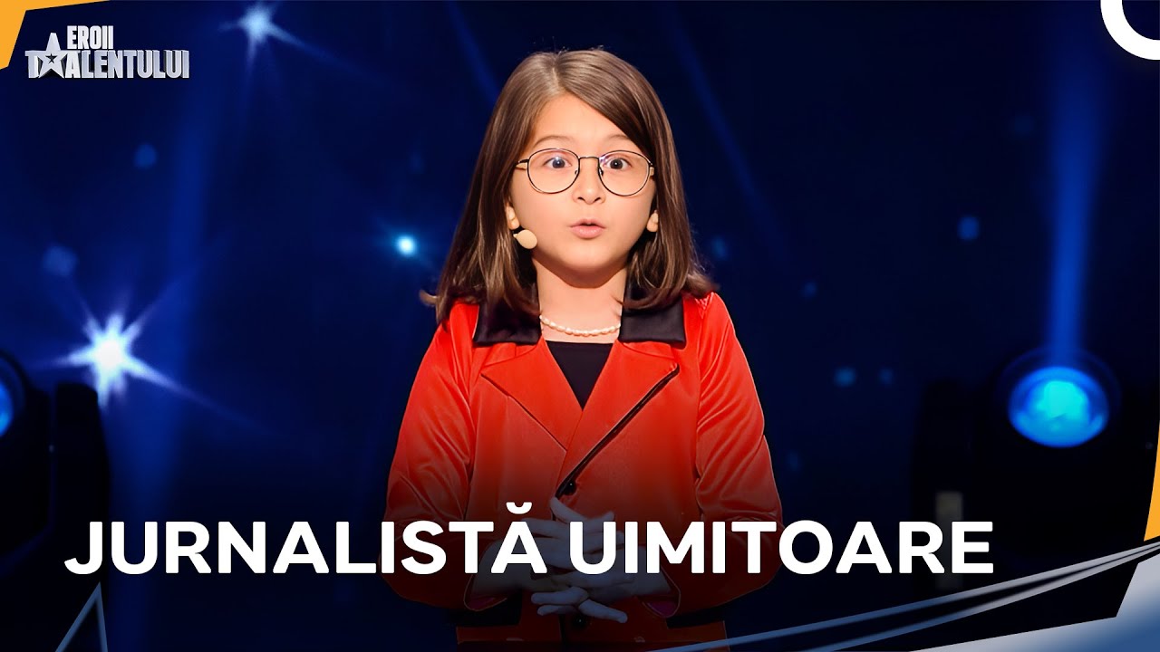Această Fetiță Vrea Să Devină Jurnalistă! | Românii au Talent