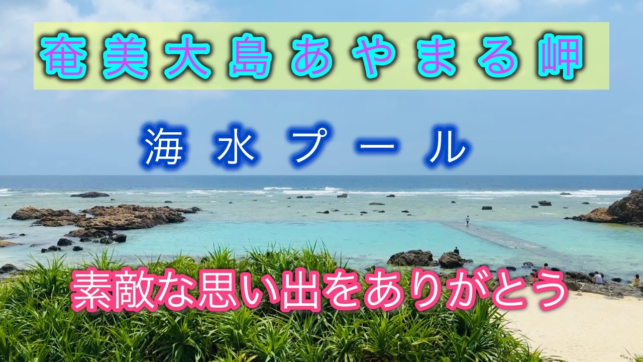 奄美大島の「あやまる岬公園」にある海水プールが最高過ぎました😆✨