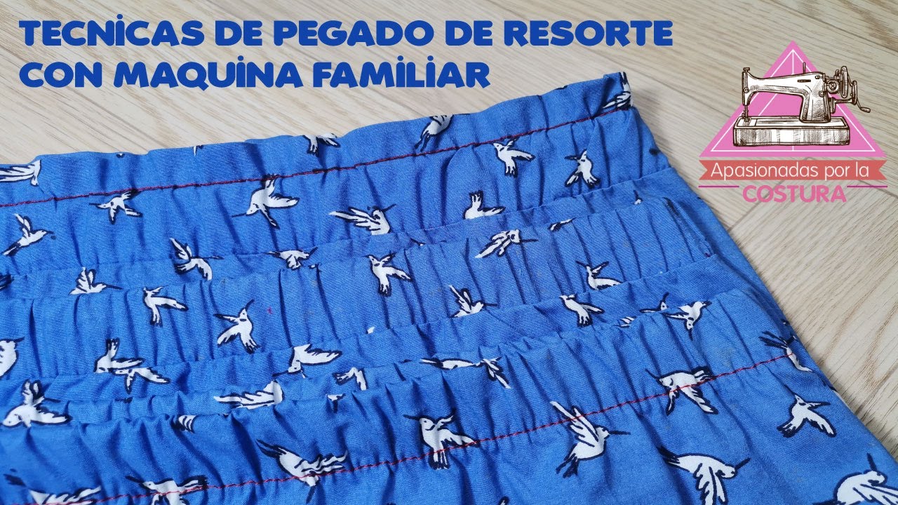 como coser elástico FACIL Y RAPIDO/curso gratis de costura How to sew elastic in a short correctly