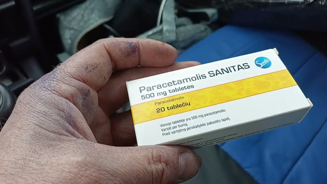 i Sanitas Пігулки Парацетамол Знеболююче Жарознижуюче Paracetamol Pill Painkiller Antipyretic 070226