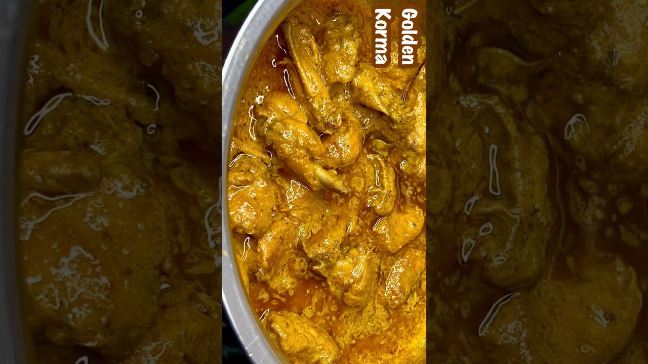Jaipur Most Viral Golden Chicken Korma #chickenkorma #kormarecipe #chickenrecipes #cookwithfem