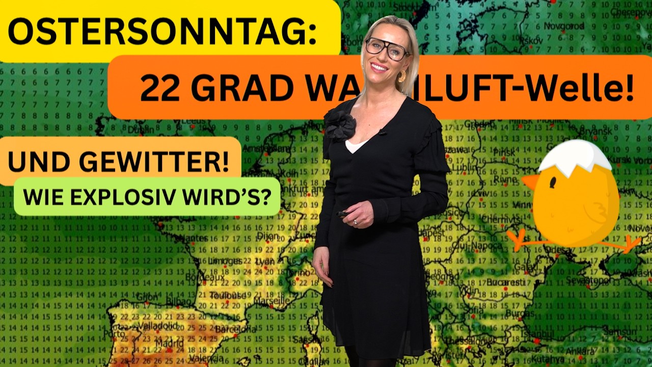 Krasse Oster-W&auml;rmewelle schiebt das Thermometer auf mindestens 23 Grad&ndash; aber Achtung: Gewittergefahr