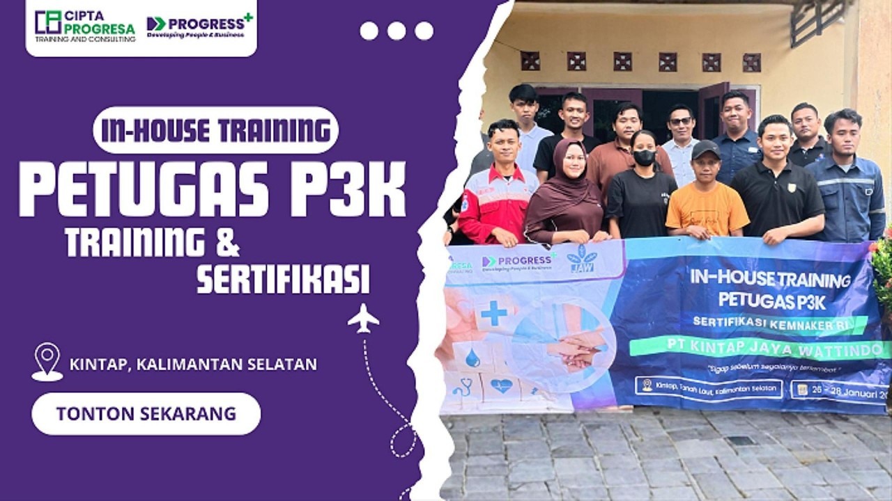 Vlog Training P3K oleh Cipta Progresa | Pelatihan Pertolongan Pertama di Tempat Kerja