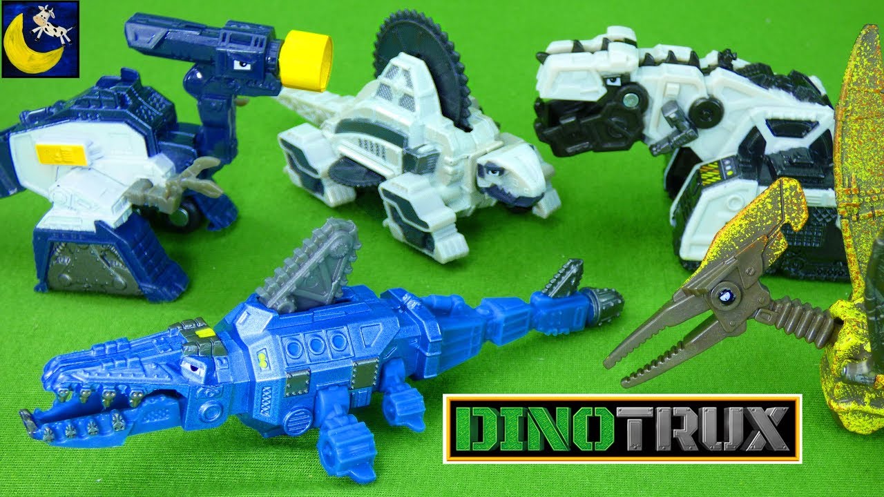 Dinotrux Diecast Toys! Aquadon Shark Pounder Splitter D-Strux Garby Bath Time Dinosaur Fighting Toys