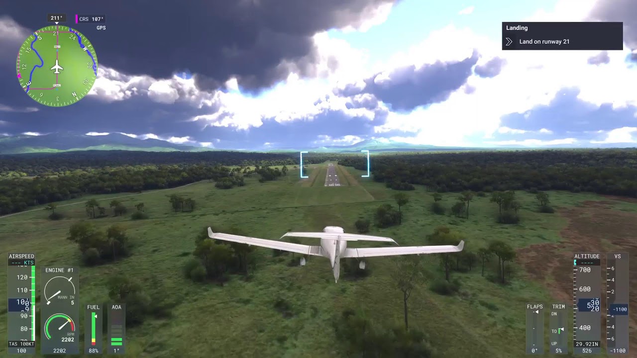 Morning flight sim