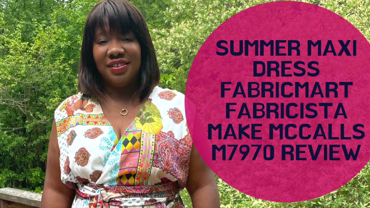 McCall’s 7970 Pattern Review : My Latest Fabric Mart Fabricista Make #bohochic #diydress
