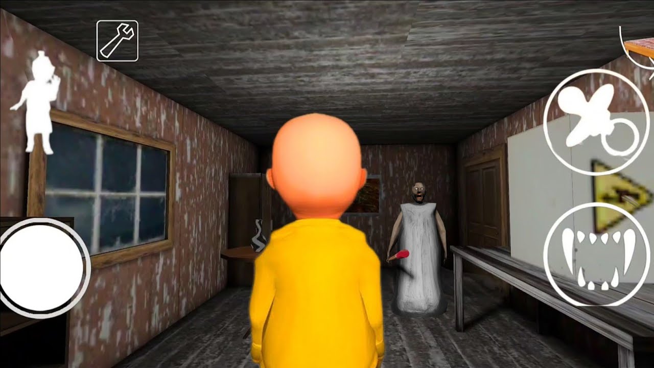Playing as the baby in yellow vs old granny in granny 1 mod menu car escape 