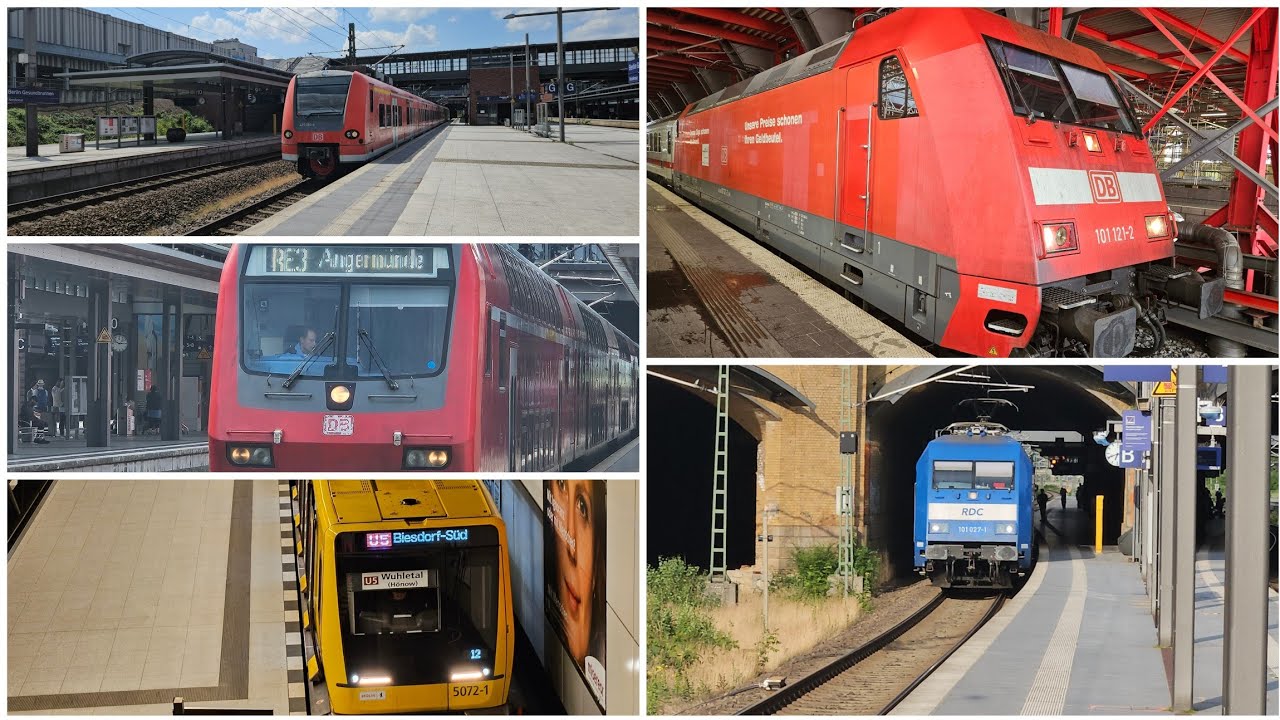 Trainspotting aus Berlin + ICE4 und BR101 121 Mitfahrt. 6.6.24