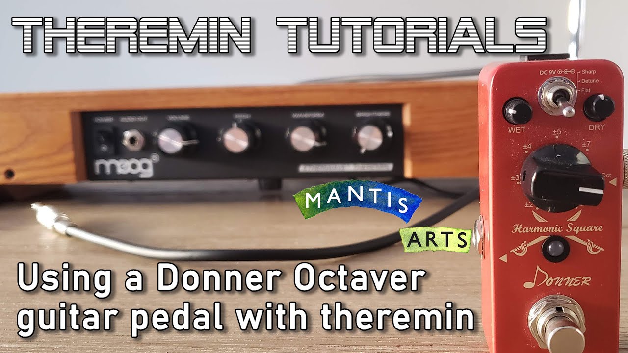 How does a Donner Harmonic Square pedal sound with theremin? Guitar pedal review and how to