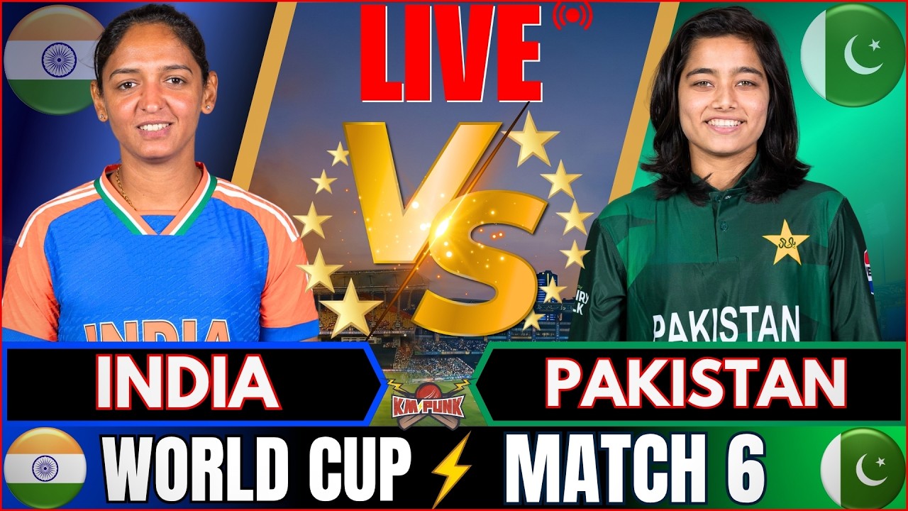 🔴LIVE: India Women vs Pakistan Women, T20 WOrld Cup Live Match | INDW vs PAKW Live match Today
