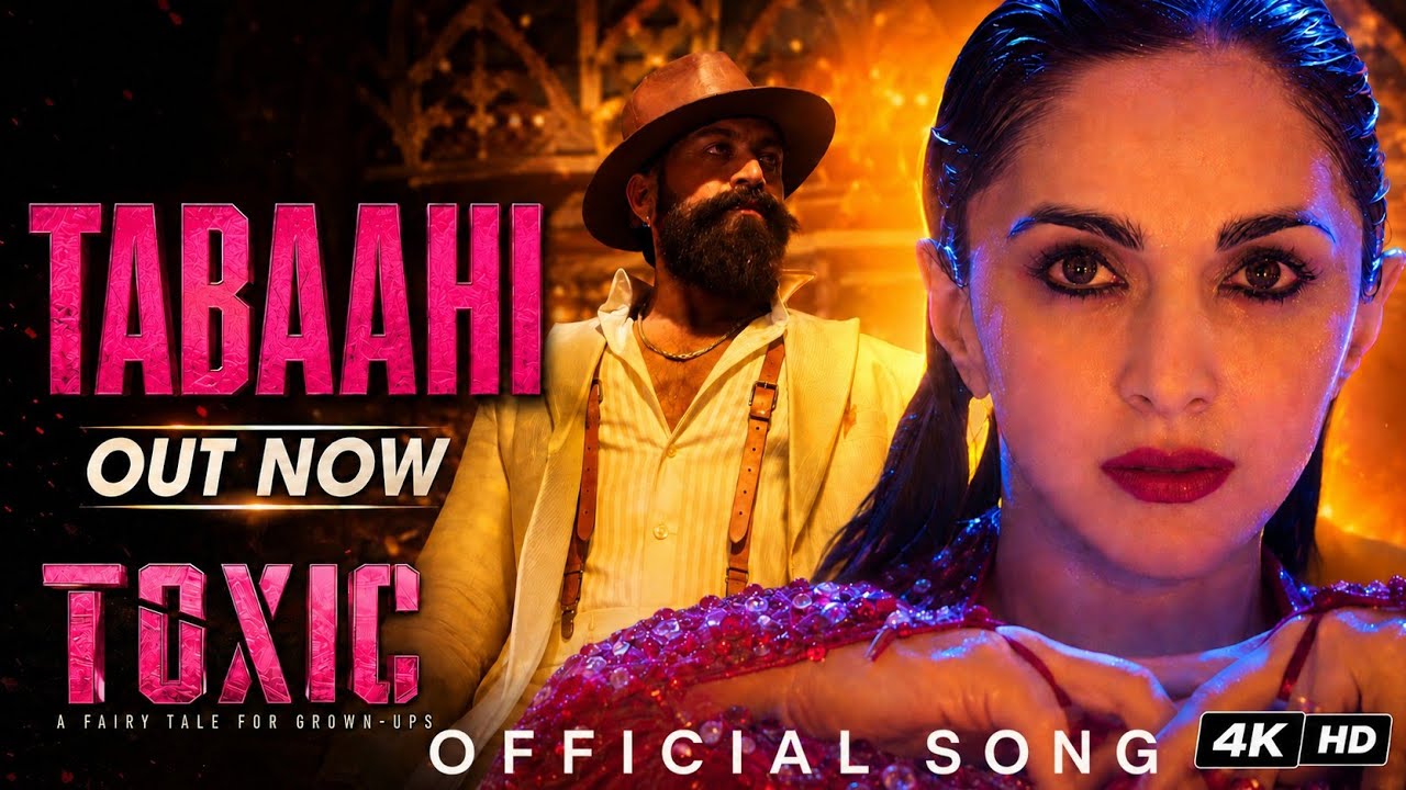 Toxic - Tabaahi (Official Song) | Rocking Star Yash & Kiara Advani | Hindi Love Song | #toxic 