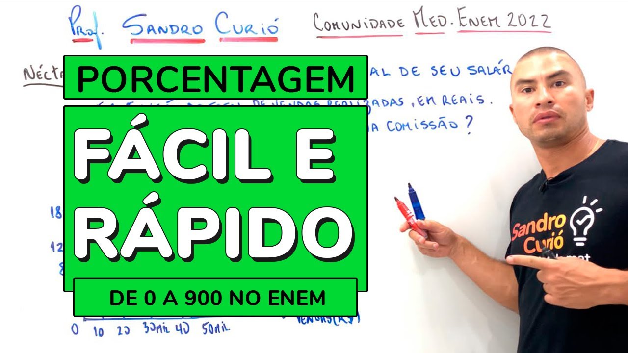 NÃO ERRE I COMO ACERTAR  PORCENTAGEM NO ENEM ⚡️
