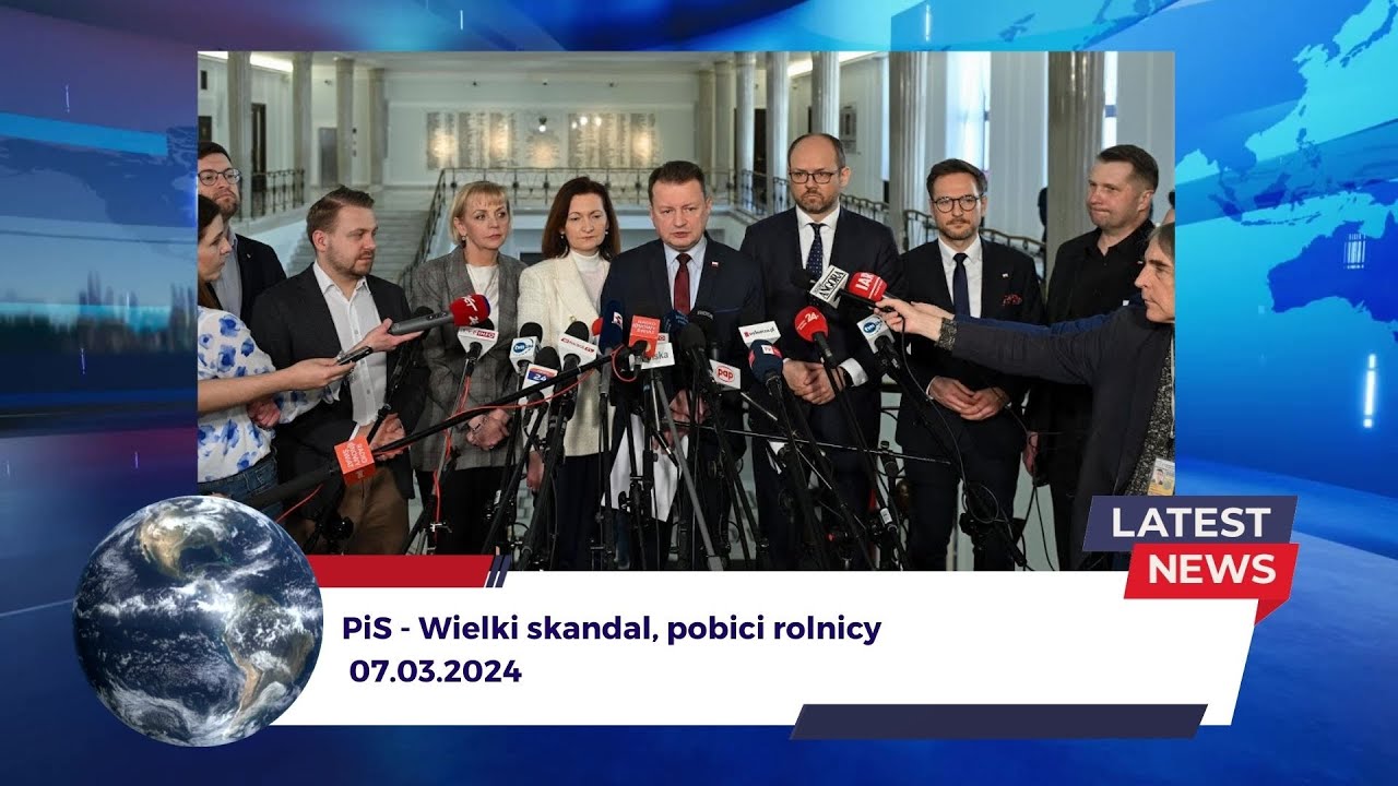 PiS - Wielki skandal, pobici rolnicy - 07.03.2024 - MediaWirtualne.pl