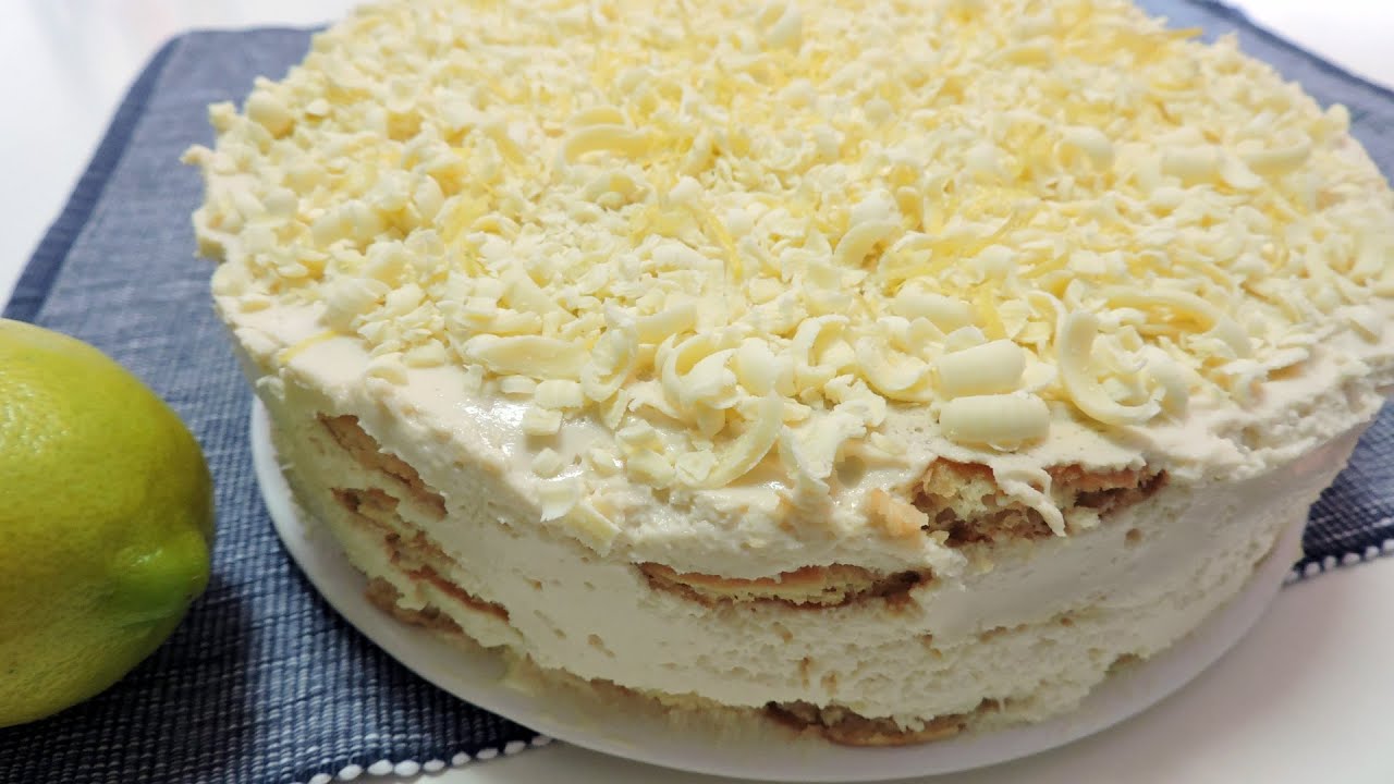 TARTA FÁCIL de LIMÓN y GALLETAS (tarta sin horno)