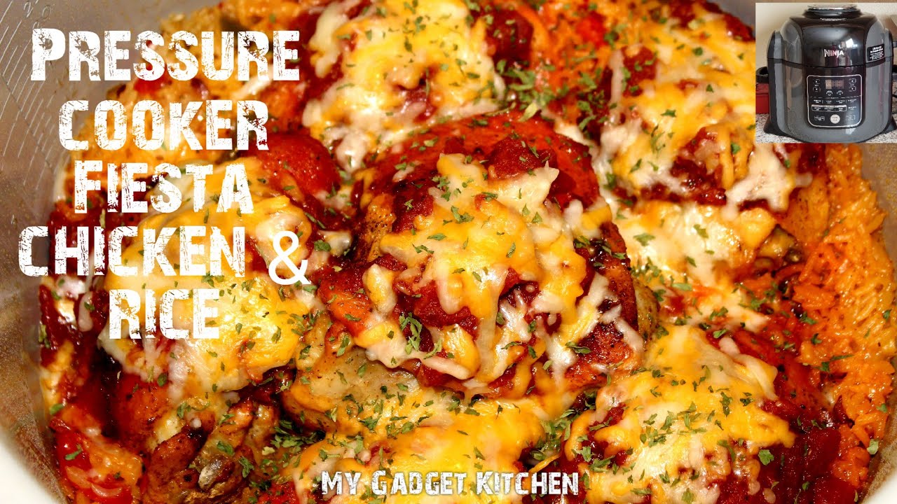 One Pot Meal | Pressure Cooker Fiesta Chicken & Rice | Ninja Foodi 8qt | My Gadget Kitchen | #228