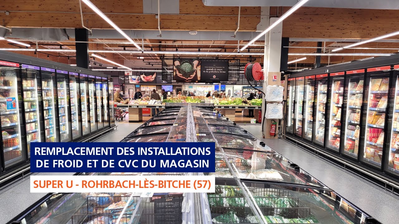 Installation de froid au CO2 avec récupération de chaleur pour un Super U | Dalkia Froid Solutions
