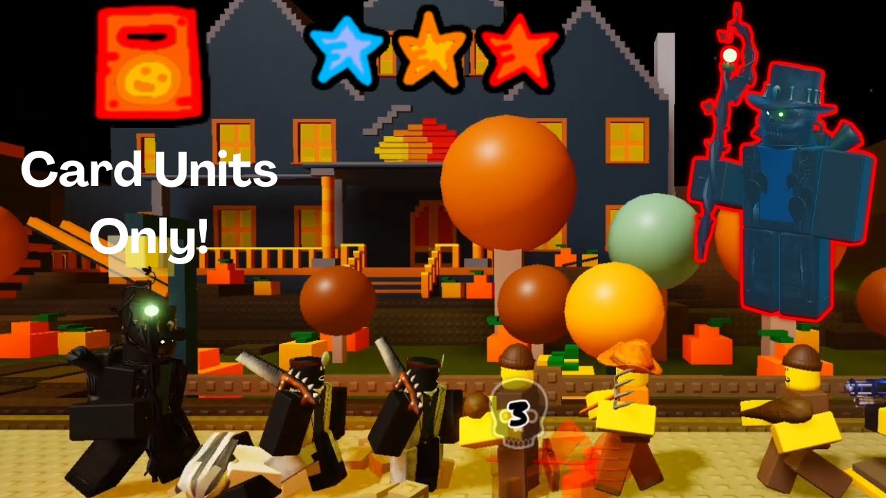 Card Units Only Challenge (Chapter 3 Section 1 3 Star) [The Battle Bricks]