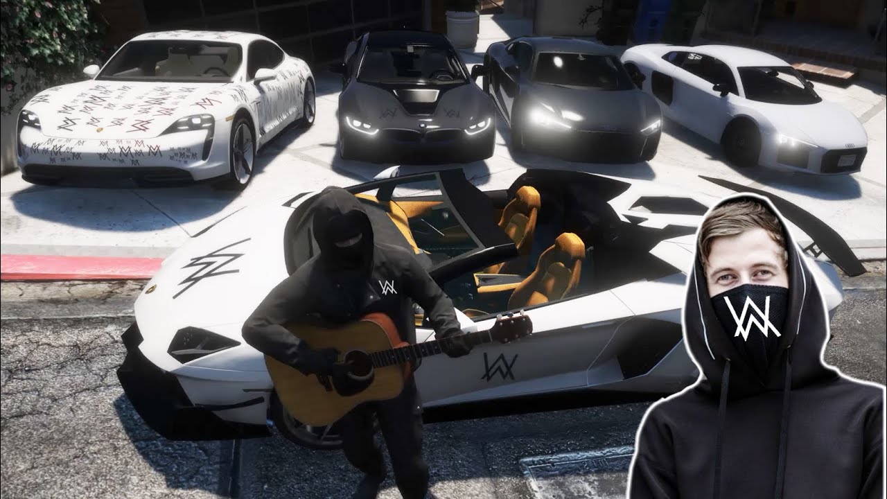 GTA 5 - Stealing Alan Walker Luxury Cars with Franklin #05 ( GTA 5 Most Expensive Real Cars )