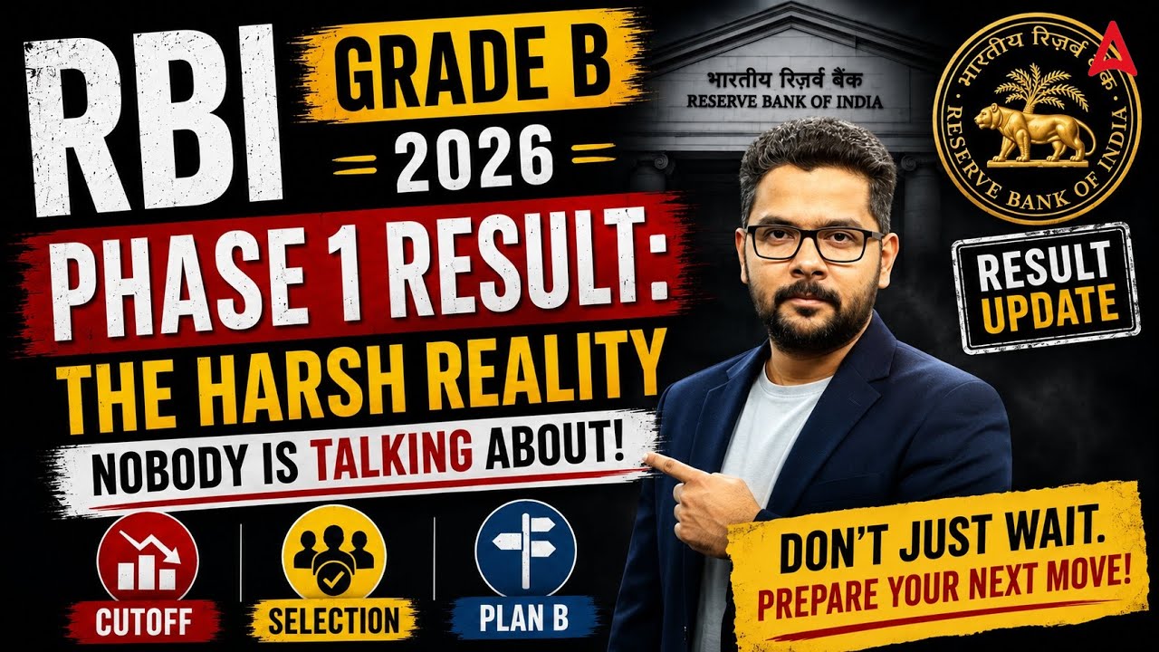RBI Grade B Phase 1 Result: The Harsh Reality Nobody Is Talking About | Cutoff, Selection & Plan B