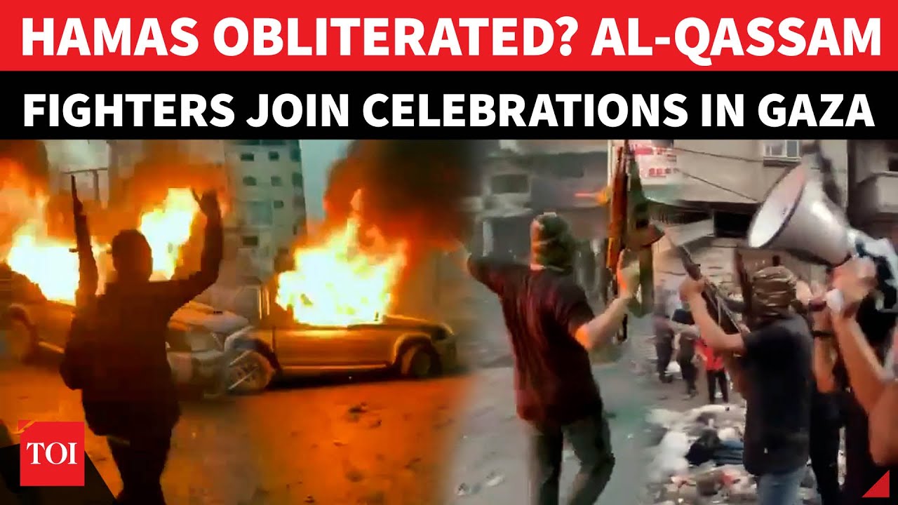 Hamas Fighters Hold RARE MILITARY PARADE In Gaza, IDF Watches In Shock | Big Show Of Power
