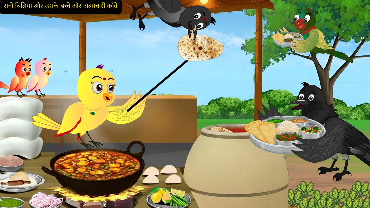 Chidiya Wala Cartoon|कार्टून |Rano Chidiya Ki New Hindi Kahaniyan |NEW Episode Chidiya Kauwa Kahani