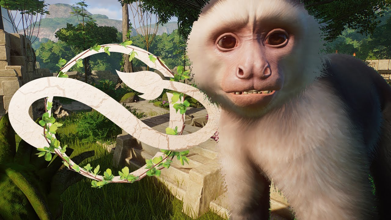 HAUNTED RUINS BUILD! Capuchin Monkey Habitat! | Planet Zoo (Sandbox Speed Build)