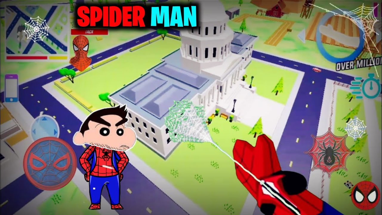 SHINCHAN BECAME SPIDERMAN IN DUDE THEFT WARS || VIKKI SENA GTA V