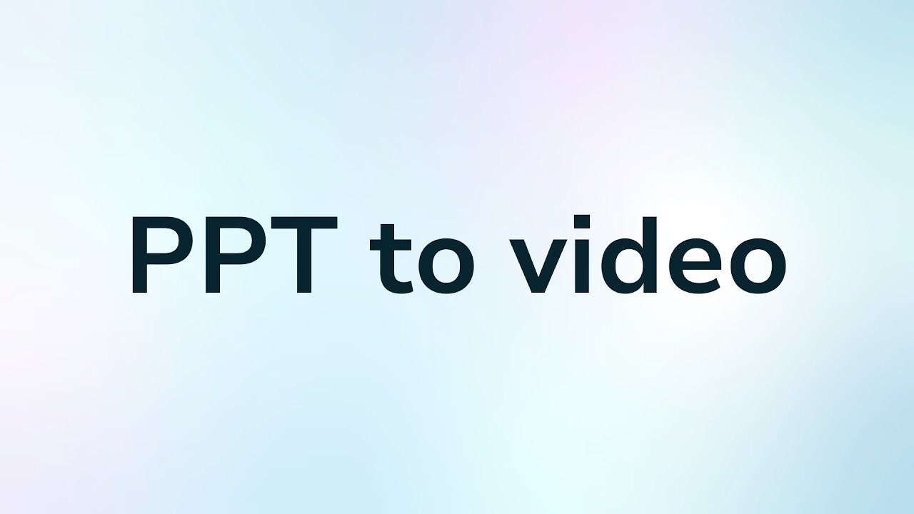 How to Convert PPT to Video with Fliki AI